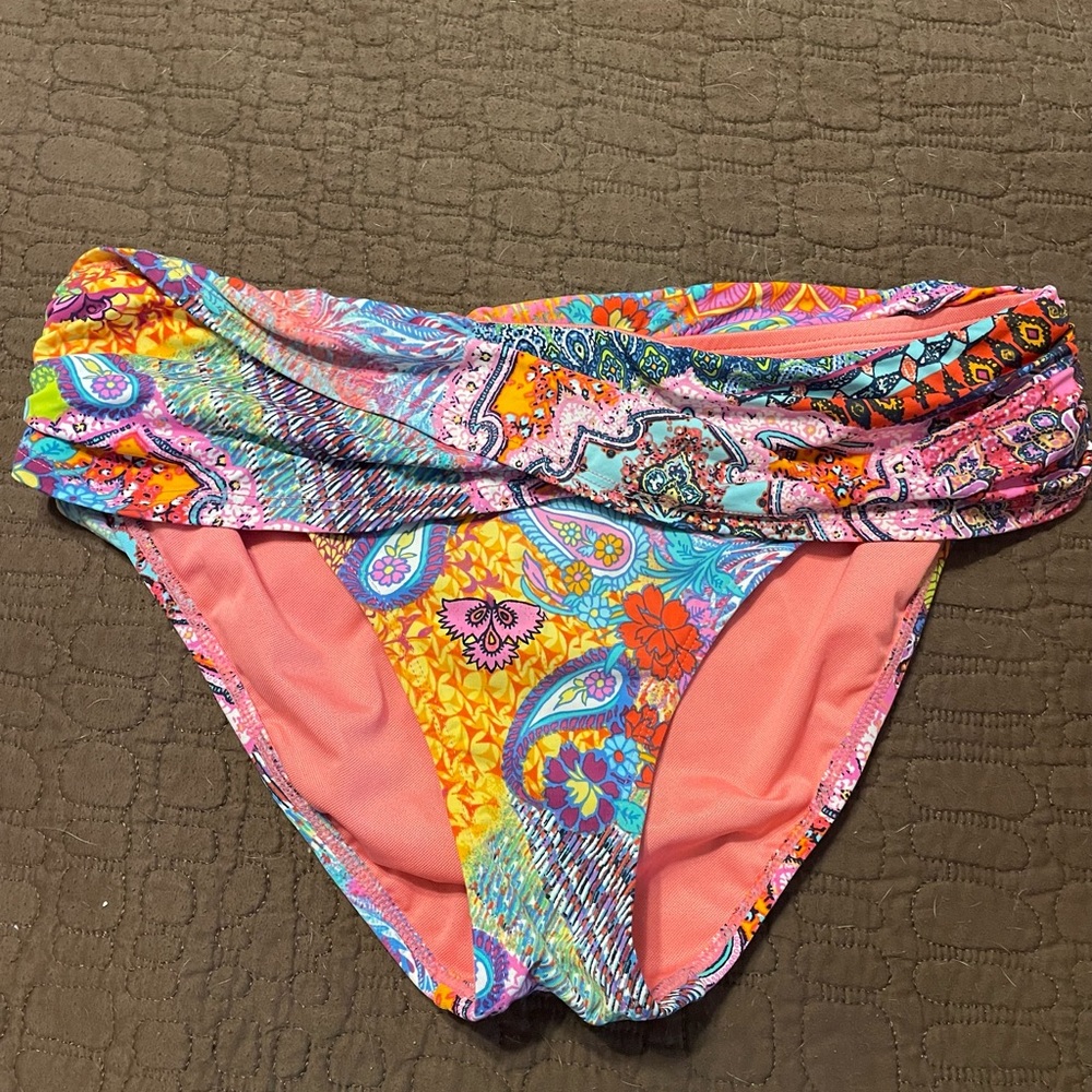 Bleu Rod Beattie Sarong style swim bottoms